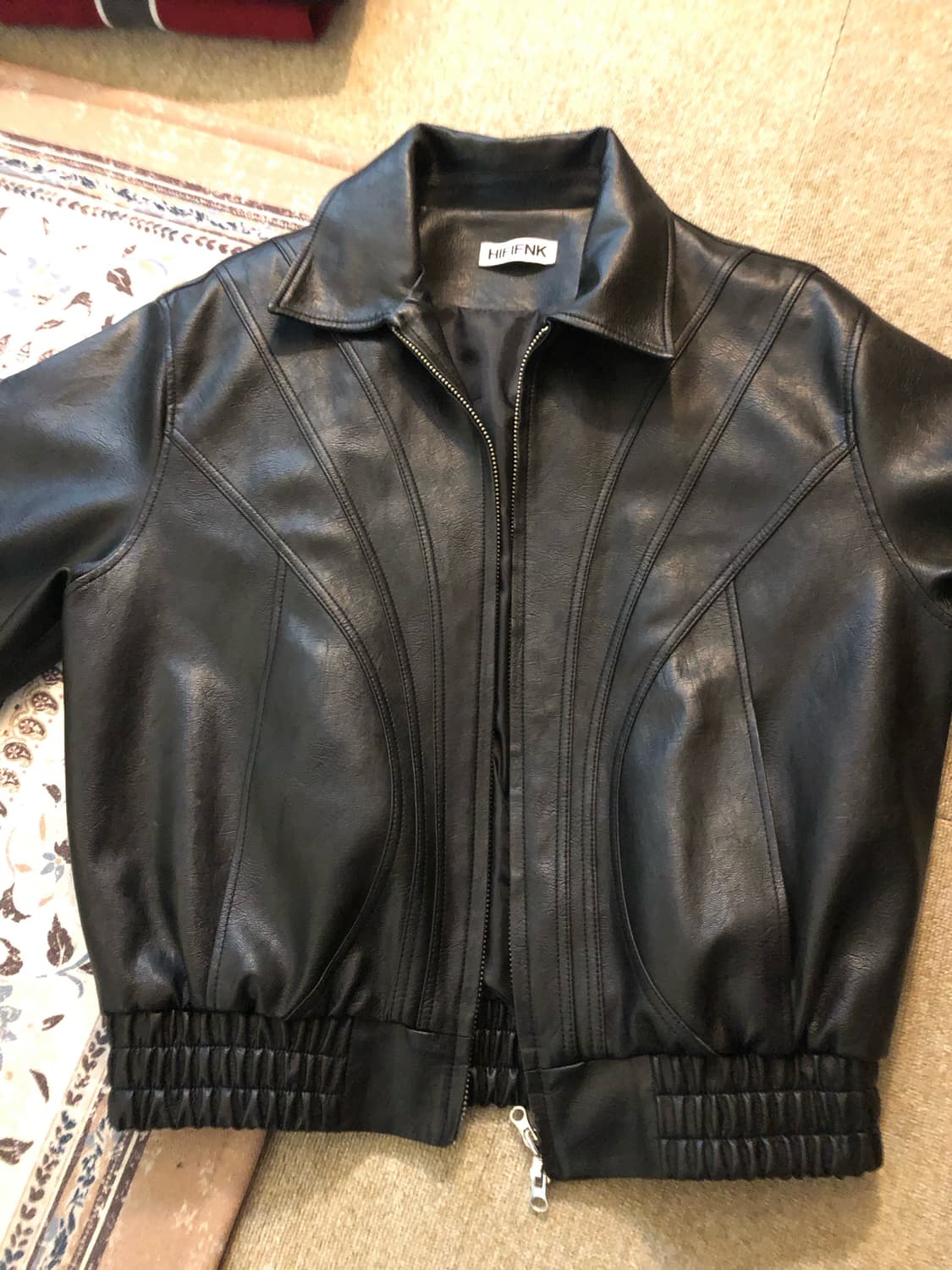 HIFIFNK 절개 가죽자켓 상품이미지4