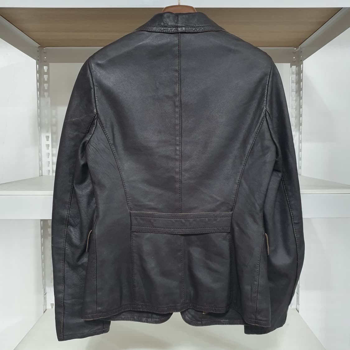 빈티지 뮤트톤 매트브라운 램스킨 양가죽 자켓 블레이저 그런지 y2k 갸루 상품이미지7
