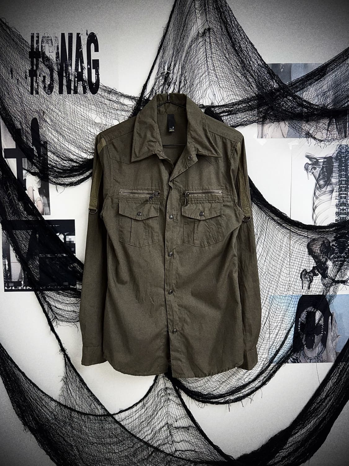 00s pocket zipper detail shirts 상품이미지1