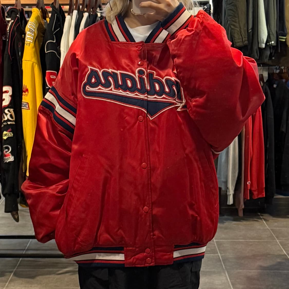 [NO.9]VTG 새틴 바시티 자켓 상품이미지2