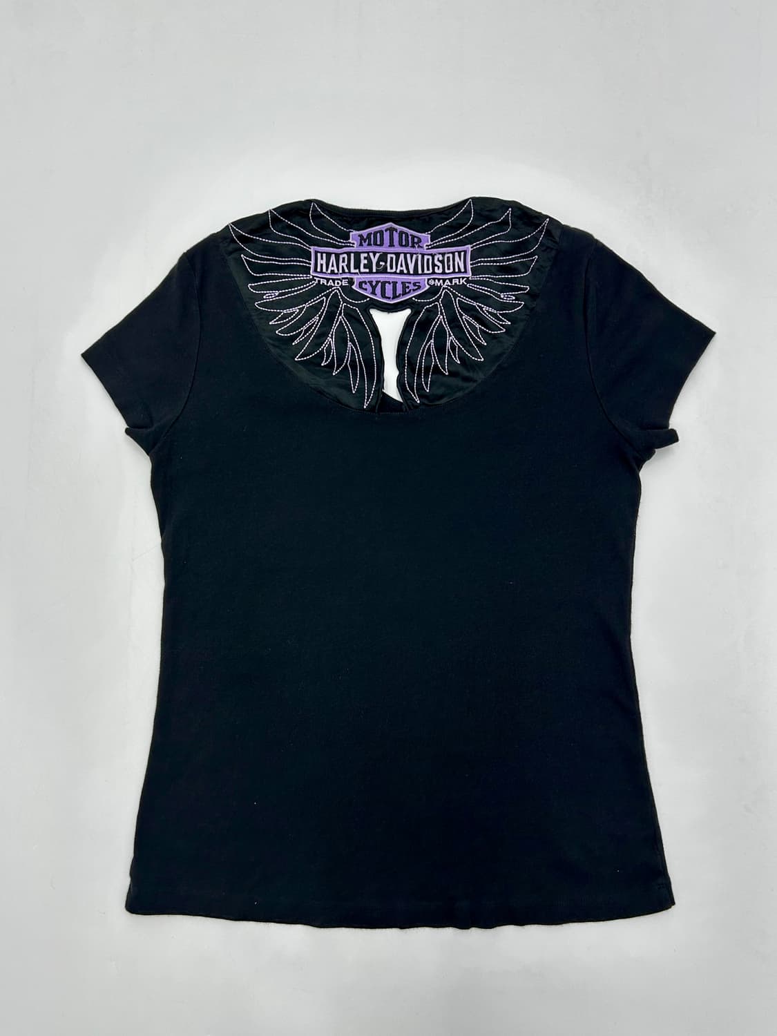 할리데이비슨 자수 브이넥 반팔티 상품이미지5
