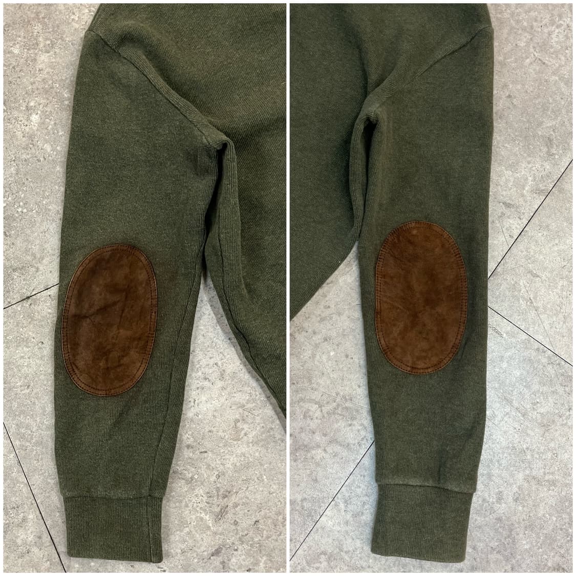 폴로 랄프로렌 엘보우패치 숄카라 니트 그린 S #csz2659  상품이미지10