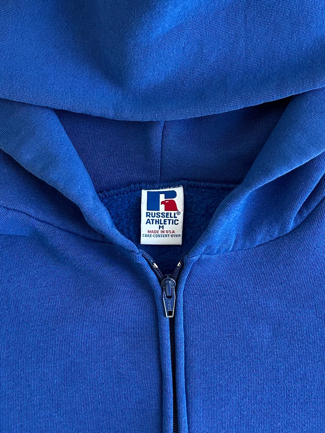 90s 빈티지 러셀 후드집업 블루 M USA 상품이미지6