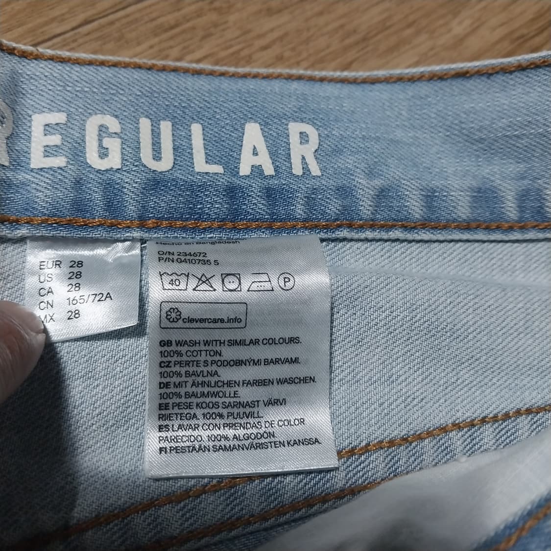 H앤M 남성28 인치 청 반바지  상품이미지2