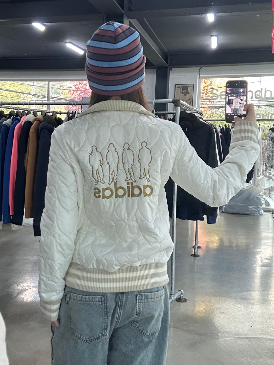 아디다스 Y2k 하트퀼팅 점퍼 상품이미지2