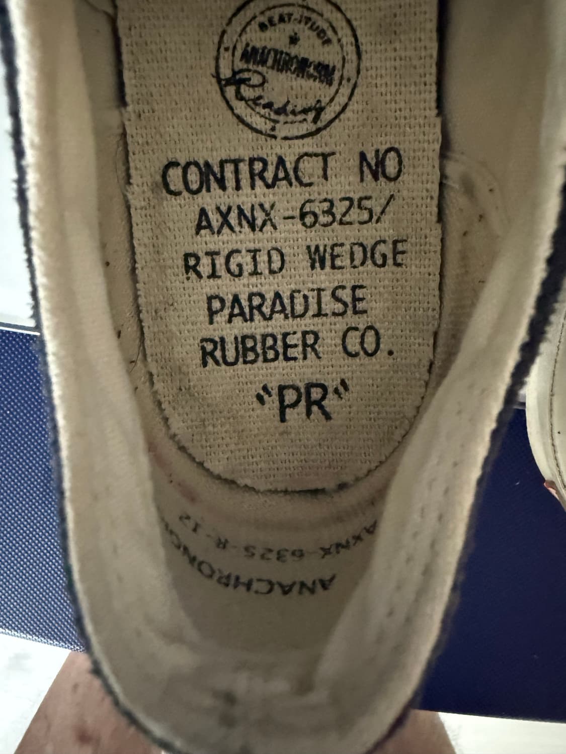 ANACHRONORM Reading PARADISE RUBEER shoe 상품이미지7