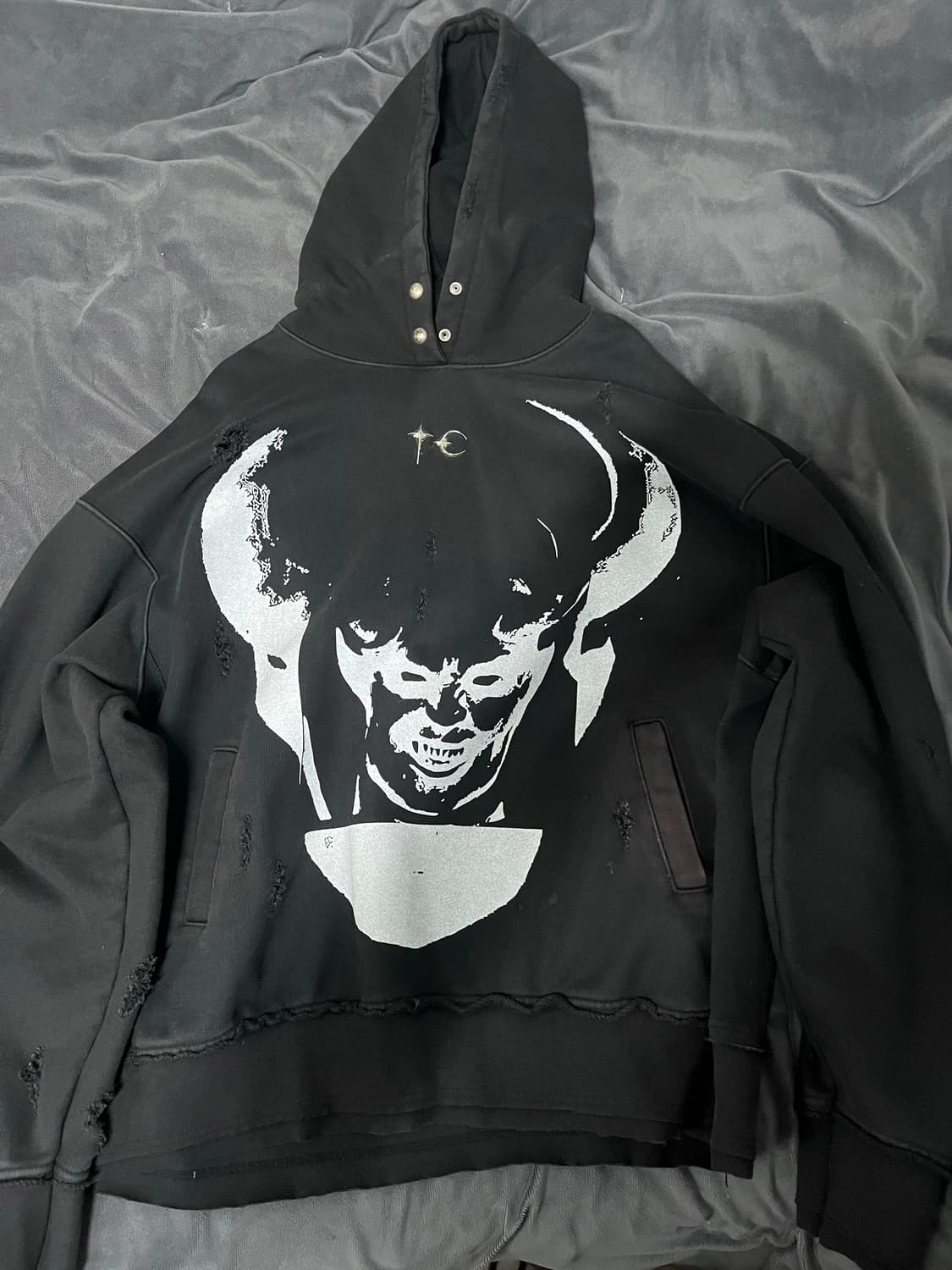 떠그클럽 사탄/악마 후드 3사이즈 상품이미지1