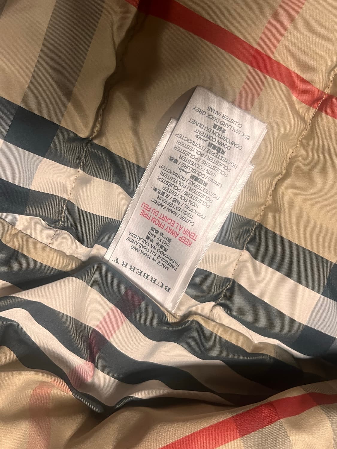 버버리 키즈 패딩 상품이미지4