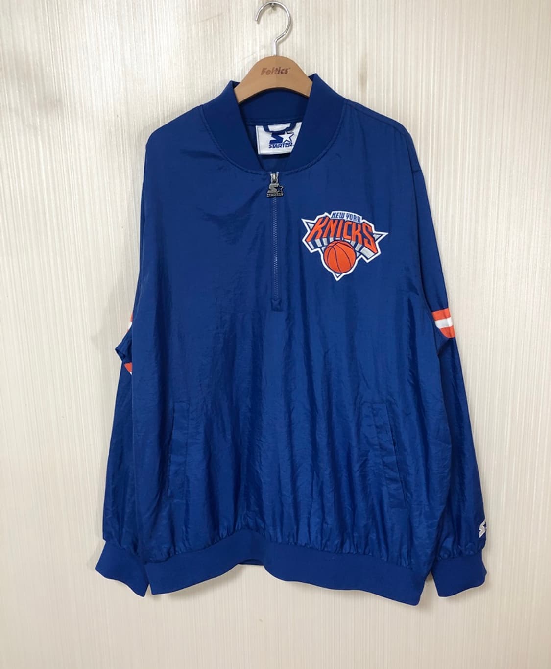 NBA 스타터 뉴욕닉스 하프집업 풀오버 웜업자켓 XL 상품이미지1
