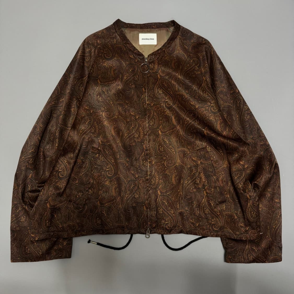 몽키타임(MONKEY TIME) 브라운 페이즐리 프린트 블루종 자켓 상품이미지6
