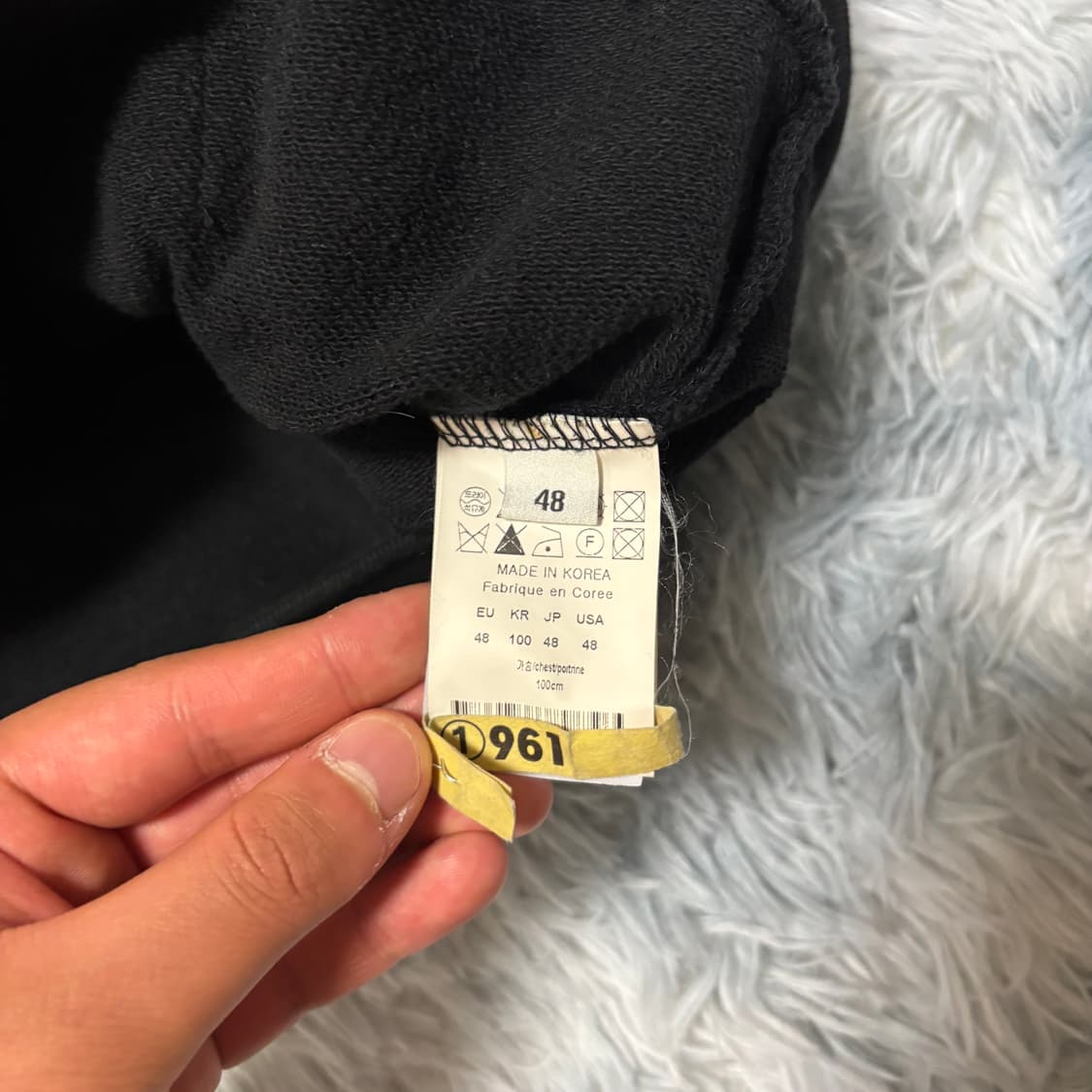 [48 Size] 우영미 백로고 후드티 상품이미지4