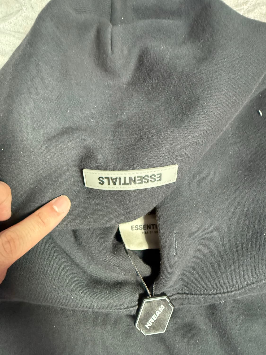 피어오브갓 에센셜 후드 센스 익스클루시브 다크 네이비 L 상품이미지4