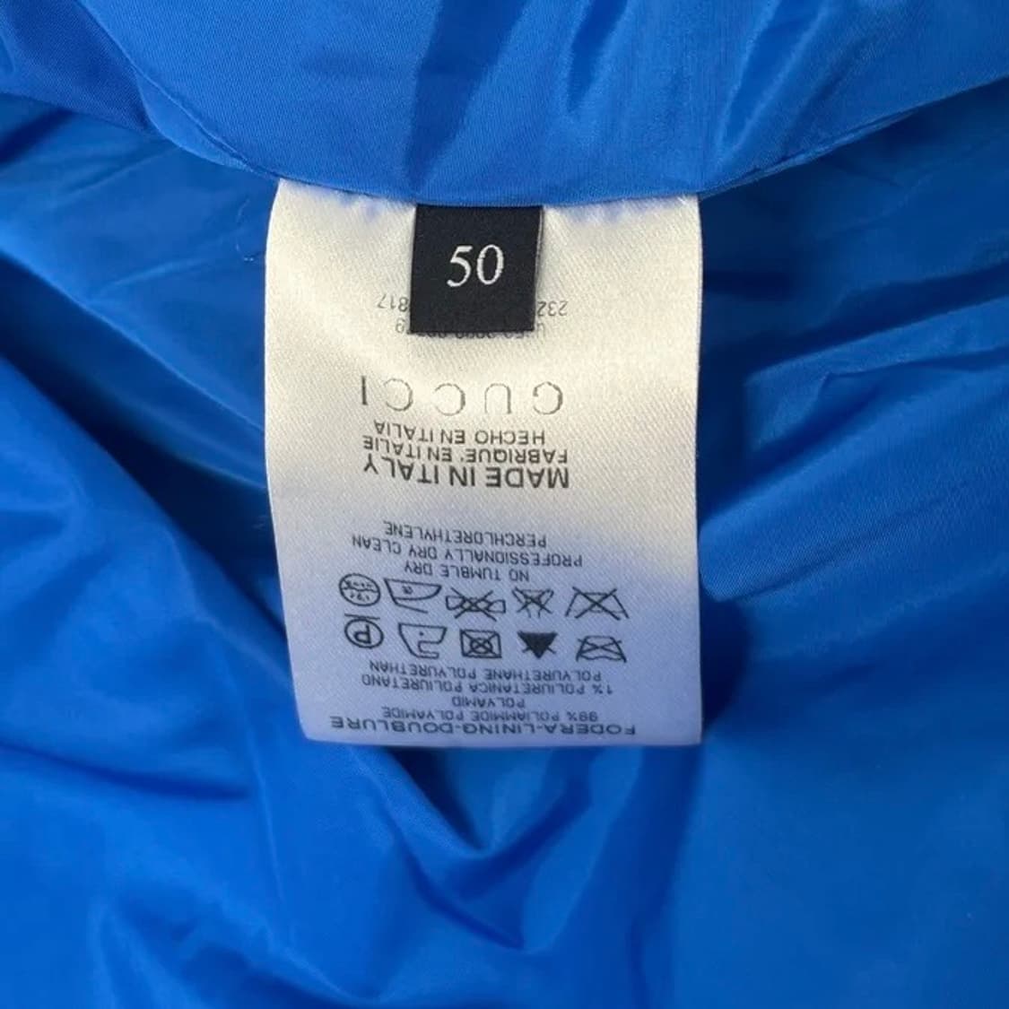 2000s Gucci 블루 스트라이프 라이트 자켓 (M) 상품이미지7