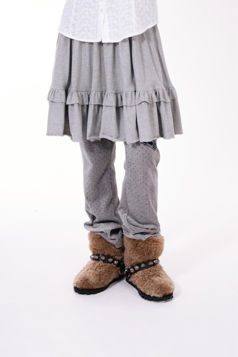 샬롬클럽 DORI SKIRT GRAY 상품이미지2