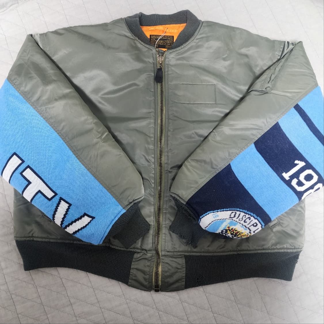 [L] 세인트미카엘 24AW MA-1 봄버 데미지 자켓 상품이미지1