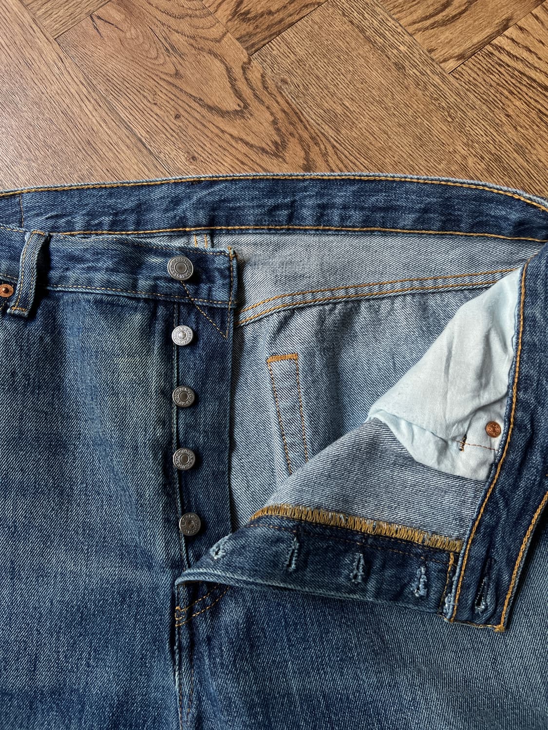 [36]리바이스 501 빈티지 워싱 데님 팬츠 상품이미지4