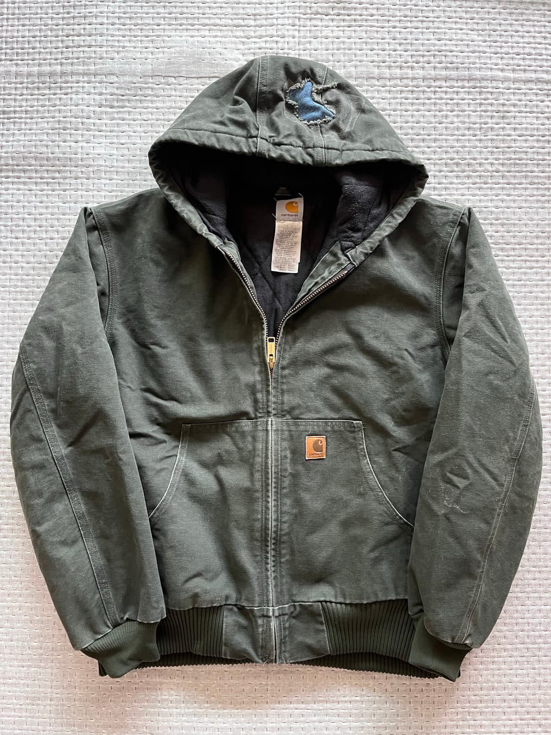 [L] 칼하트 j130 샌드스톤 덕 액티브 자켓 모스 상품이미지1