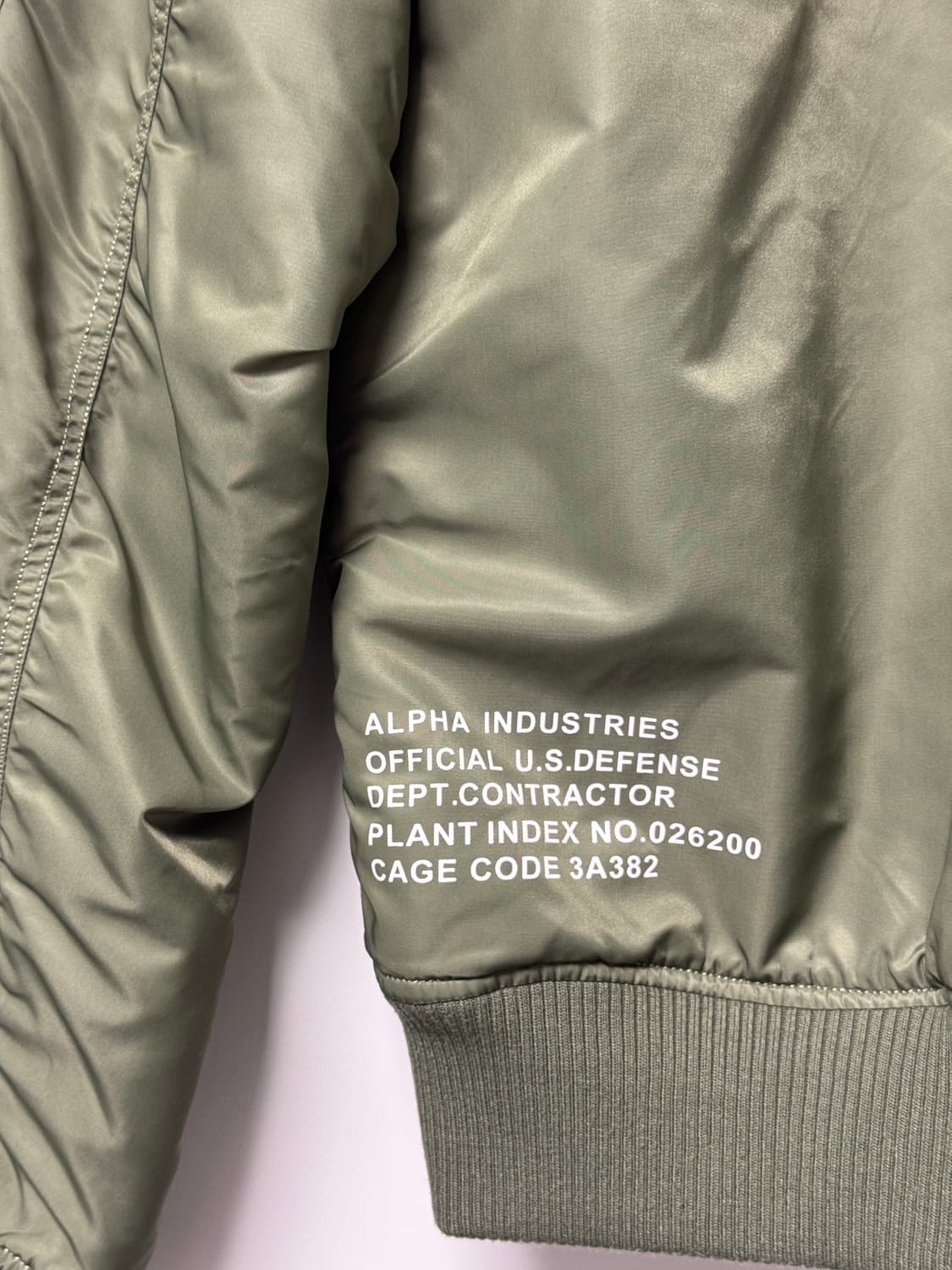 알파인더스트리 ARMY 프린팅 MA-1 플라이트 자켓 L 상품이미지6