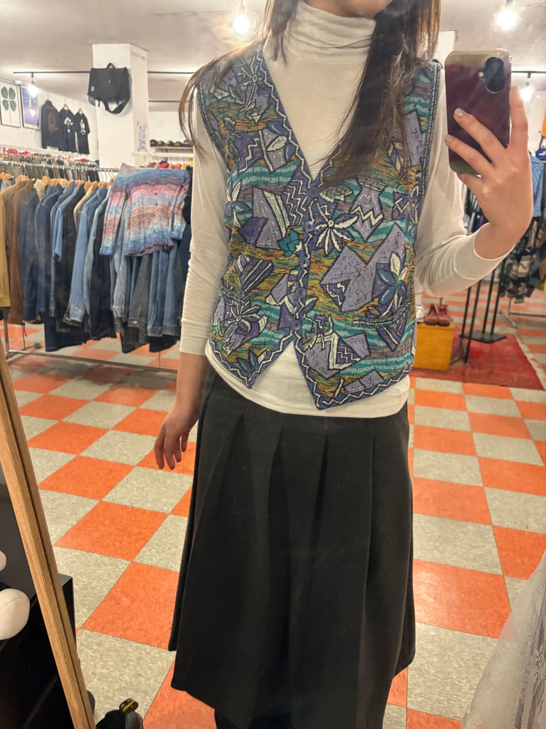 미쏘니 니트조끼 상품이미지2