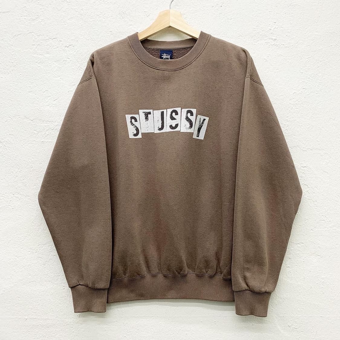 스투시 브라운 올드 프린팅 스웻셔츠 상품이미지2