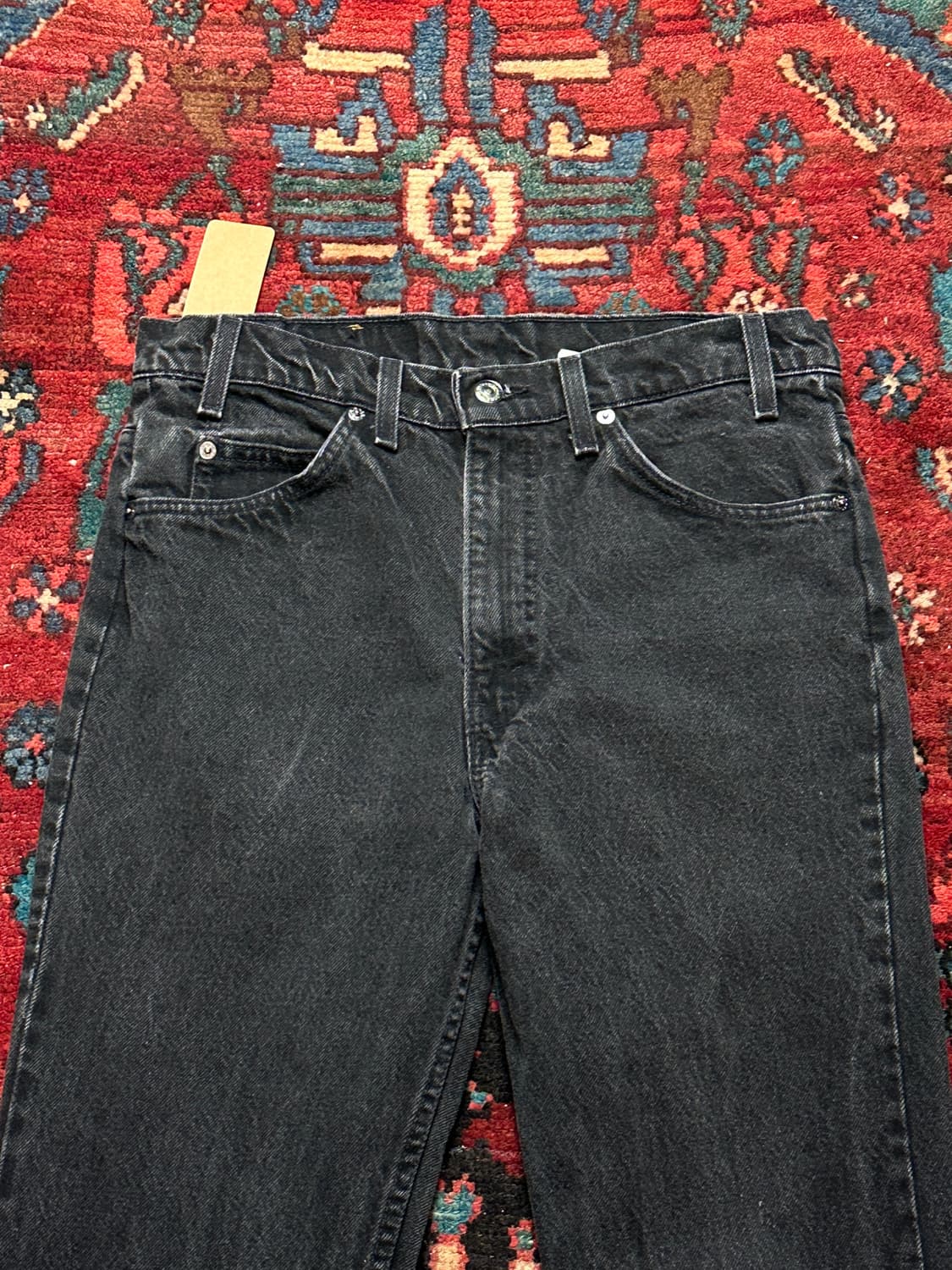 90's USA Made 리바이스 517 블랙 부츠컷 플레어진 상품이미지5