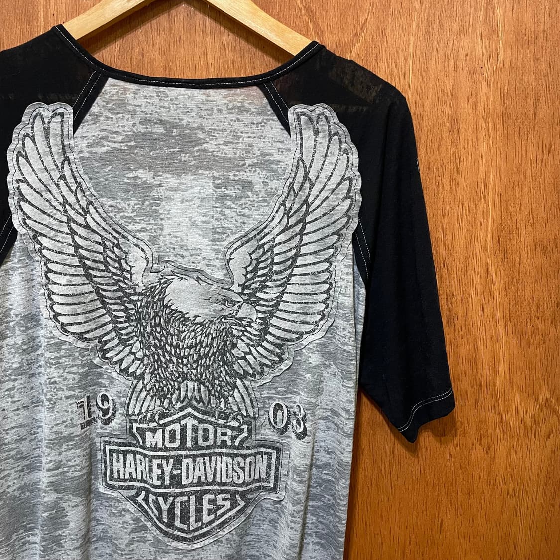 Harley Davidson 할리 브이넥 나그랑 반팔티 상품이미지4