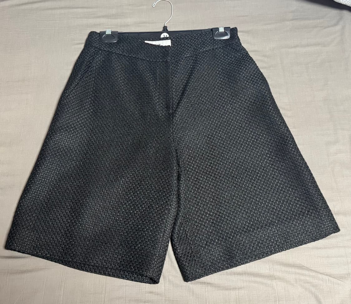 11AM 검정 트위드 버뮤다 숏츠 반바지 상품이미지1