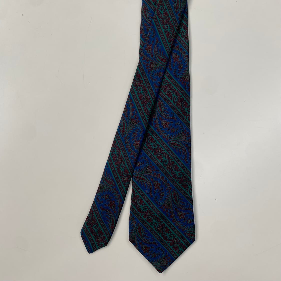 랑방 페이즐리 정품 명품넥타이 (LANVIN) 8.3cm 상품이미지1