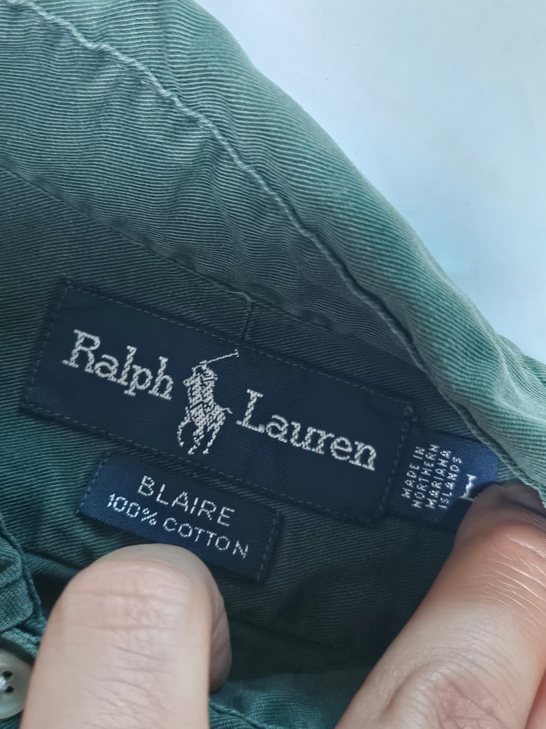 폴로랄프로렌 셔츠 다크그린 L 상품이미지4