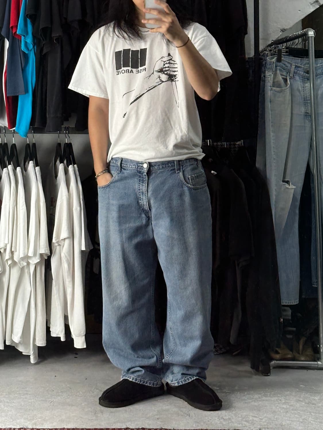 00's 리바이스 실버탭 배기 데님 팬츠 상품이미지2