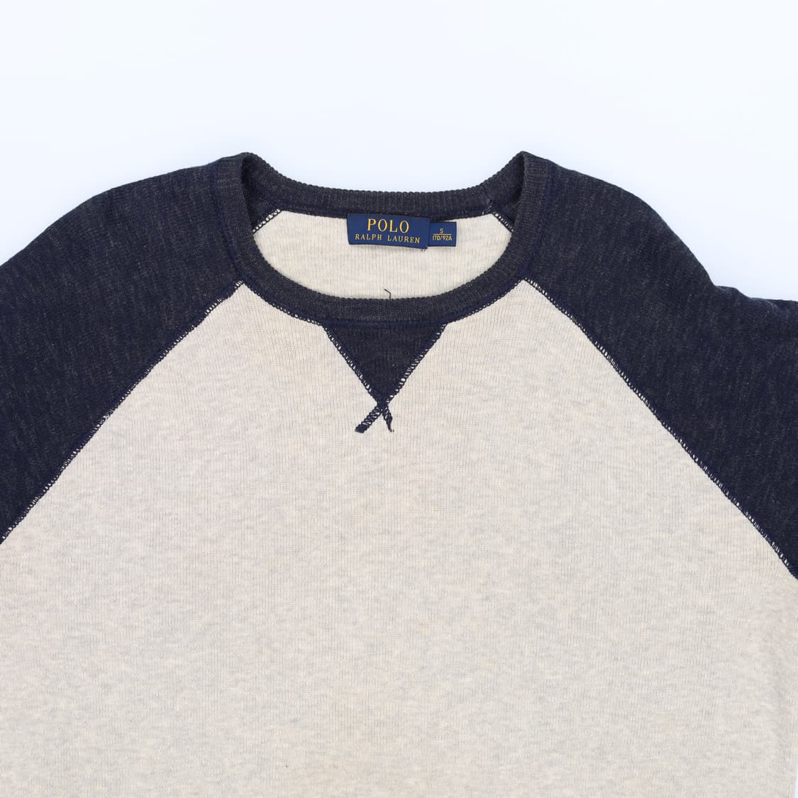 S 신형 폴로 빈티지 래글런 맨투맨 니트 배색 4175 상품이미지3