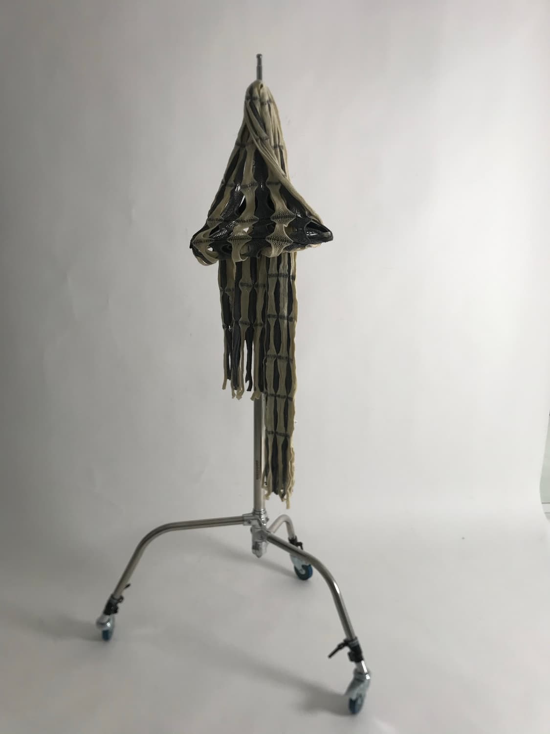 Grunge ivory&grey mix long muffler 상품이미지2