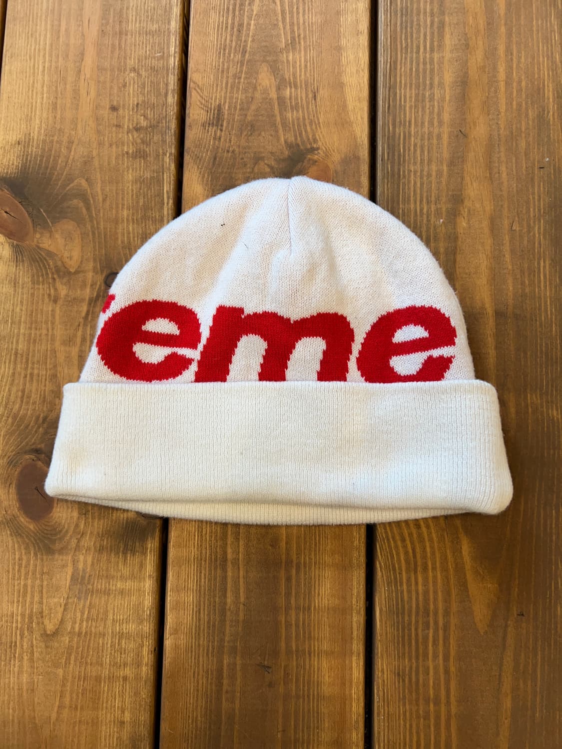 슈프림 화이트 비니 상품이미지5