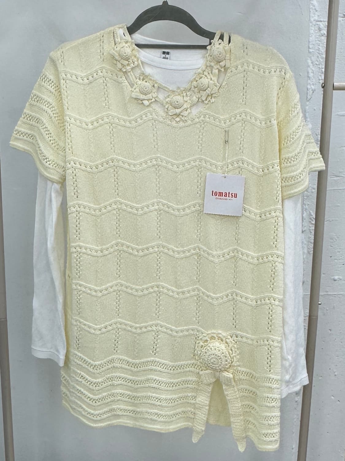 🌼하구미의 상의 코디세트🌼 그런지 에스닉 레이어드 아이보리 니트  상품이미지4