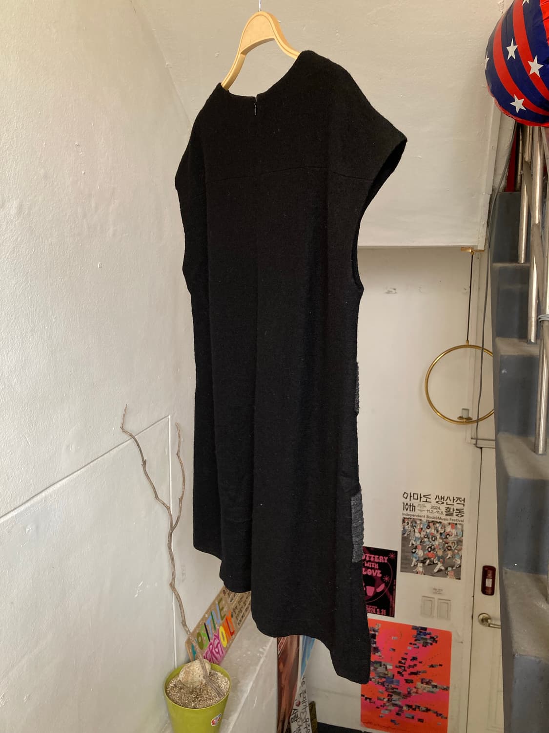 에스닉 블랙 니트 원피스 상품이미지7