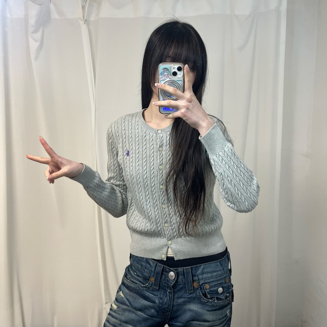 Polo Ralph Lauren cable knit cardigan 상품이미지2