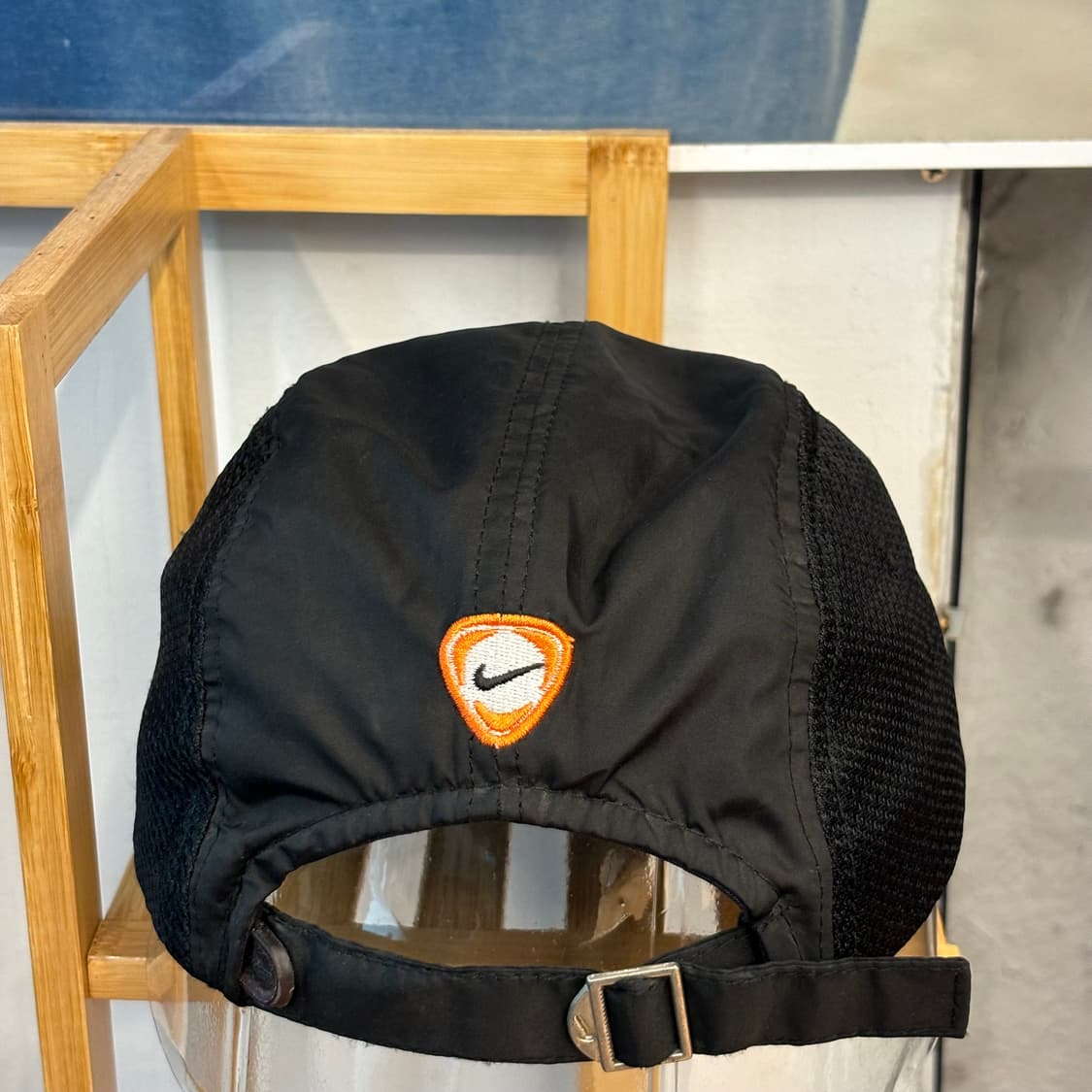 00s 나이키 올드스쿨 빈티지 블랙 나일론 볼캡 OS 상품이미지2
