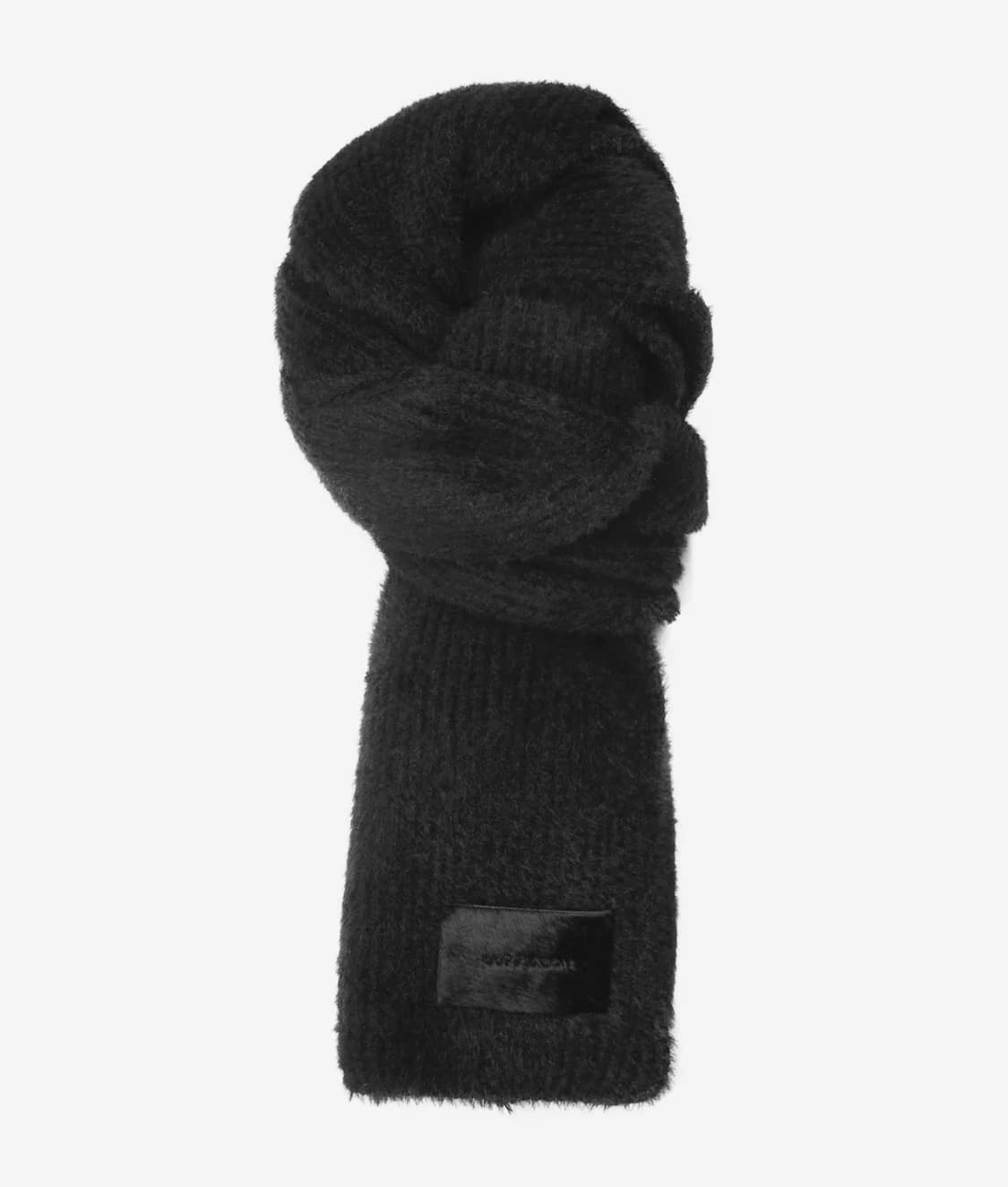 (새상품/Free) 도프제이슨 카프헤어 소프트 머플러 블랙 상품이미지1