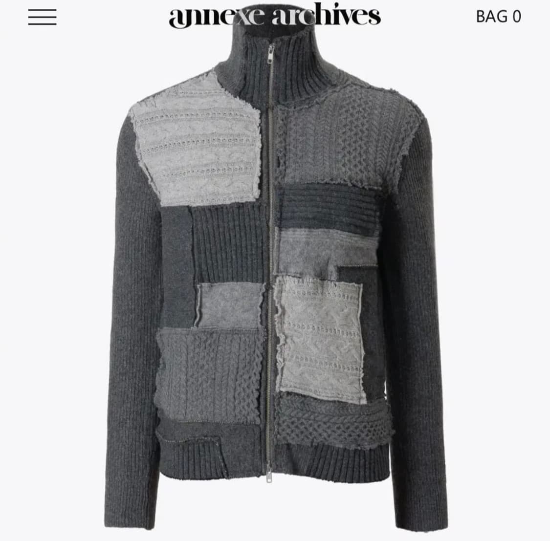 아넥스아카이브 니트 집업 (구매) 상품이미지1