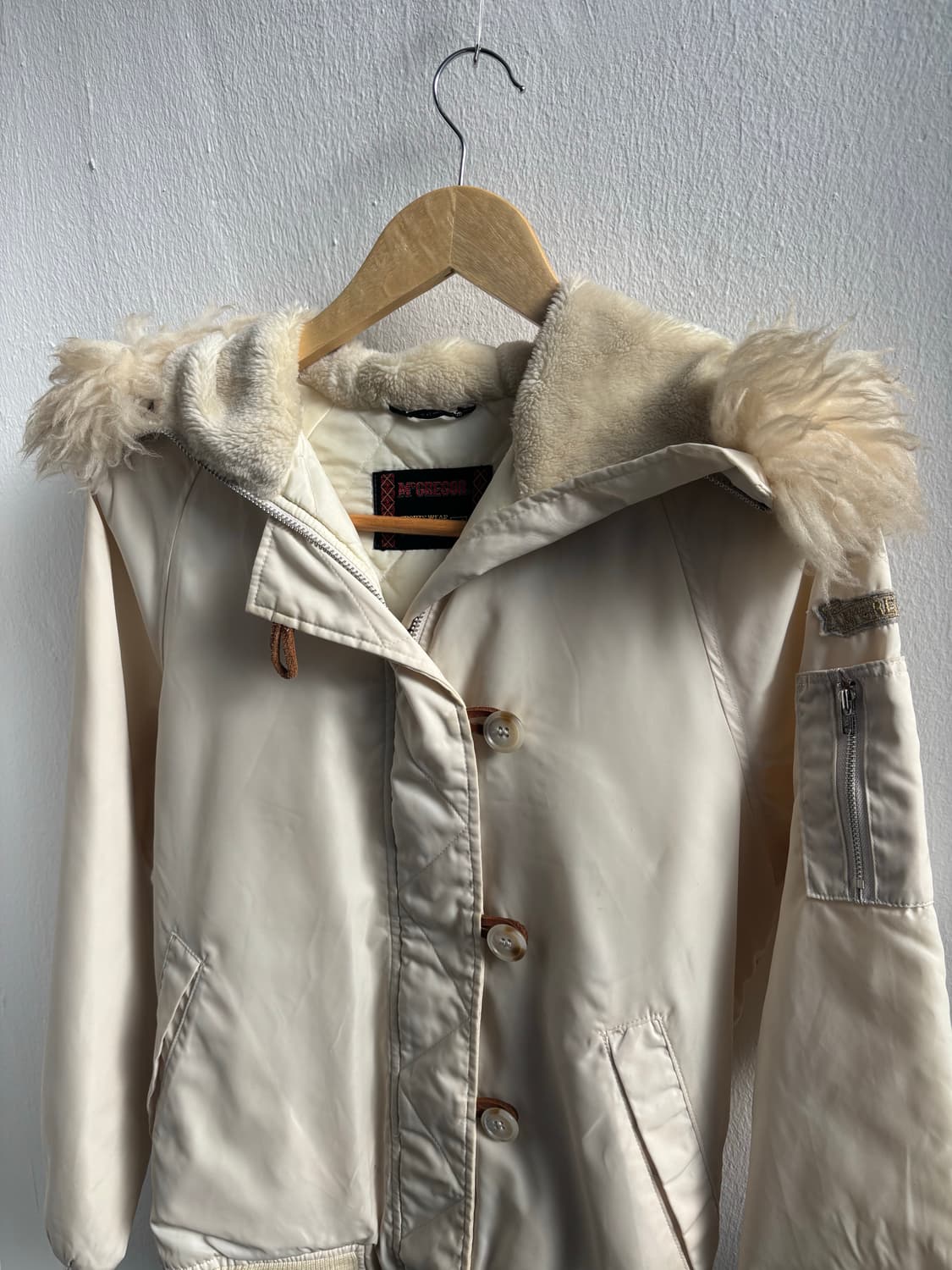 Mcgregor Ivory Fur Hood Jacket 상품이미지5