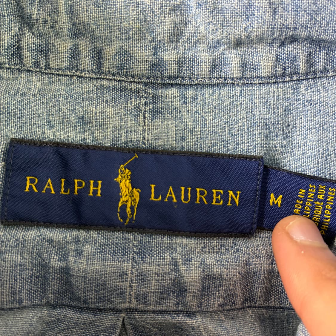 Polo  폴로 랄프로렌 자수 코튼 샴브레이 셔츠  상품이미지4