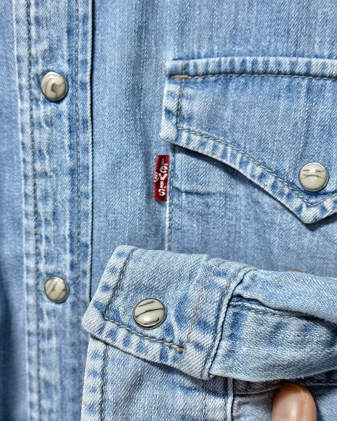 리바이스 레드탭 연청 데님 웨스턴 워크 남방 빈티지 아메카지 밀리터리 상품이미지6