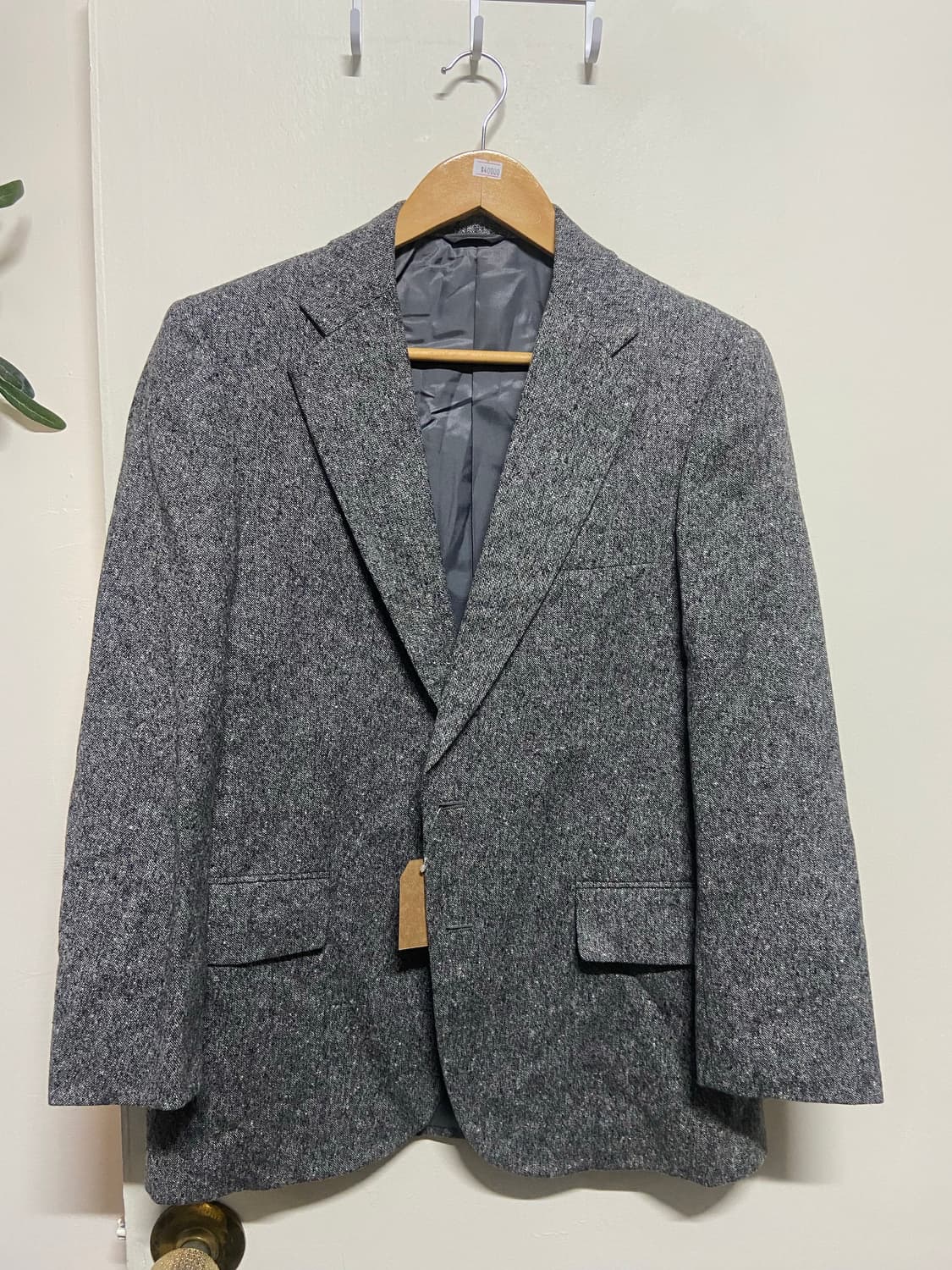 울 체크 블레이저 상품이미지1