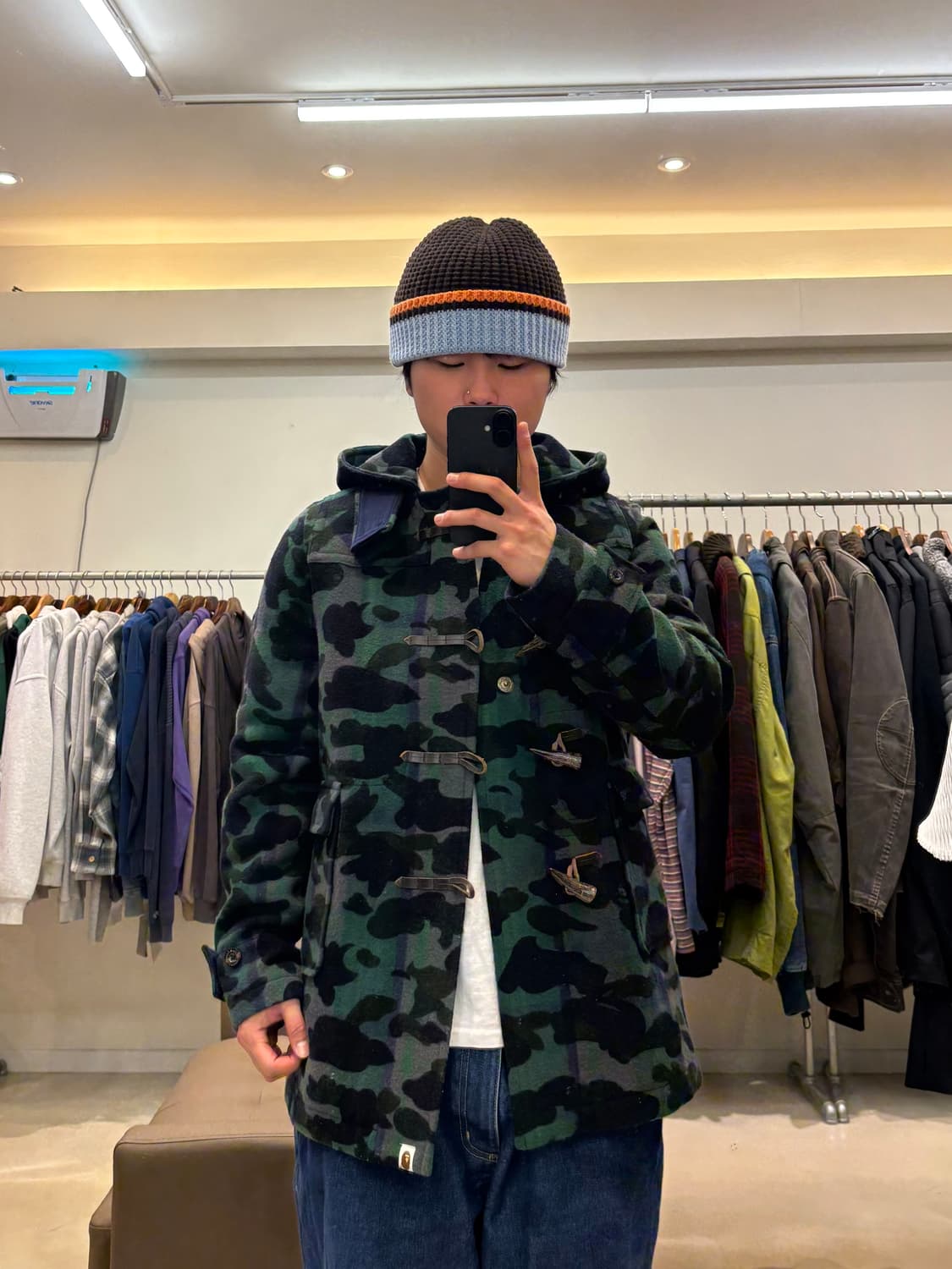 00s 베이프 녹계 더플 코트 상품이미지8