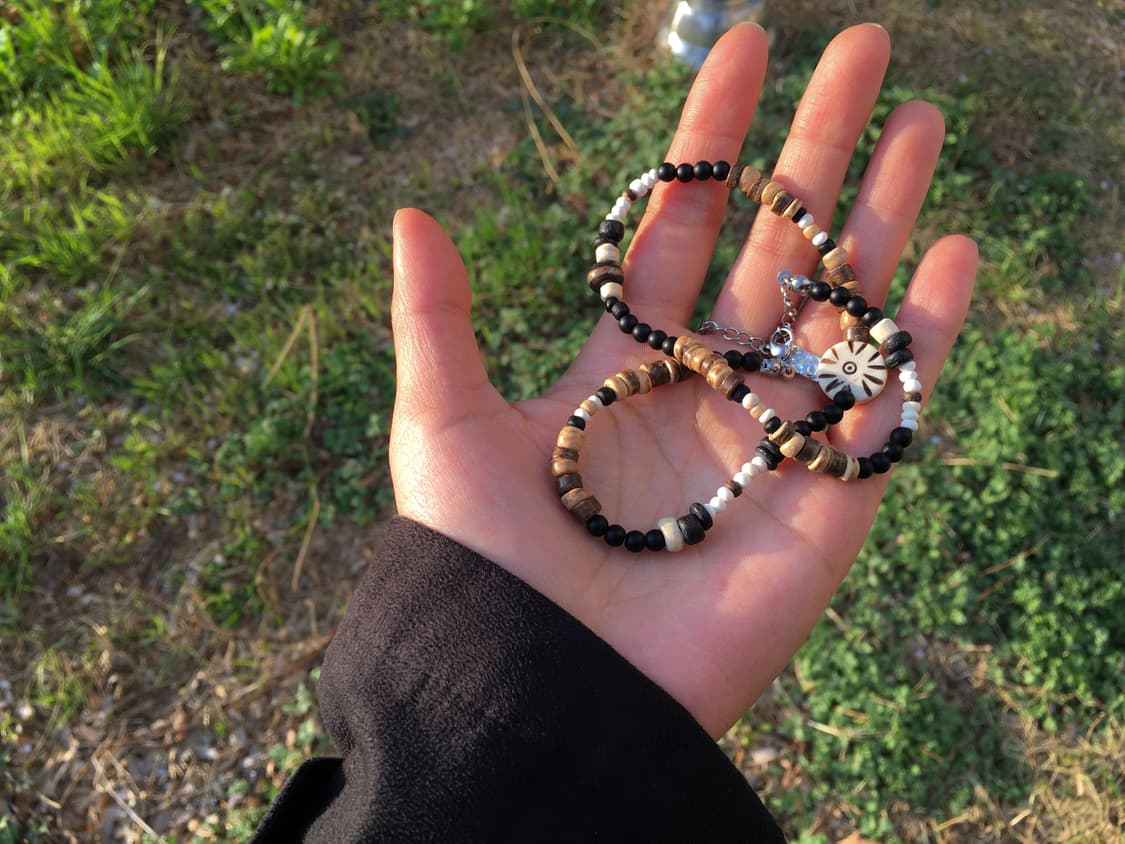 fortune wood necklace 상품이미지3