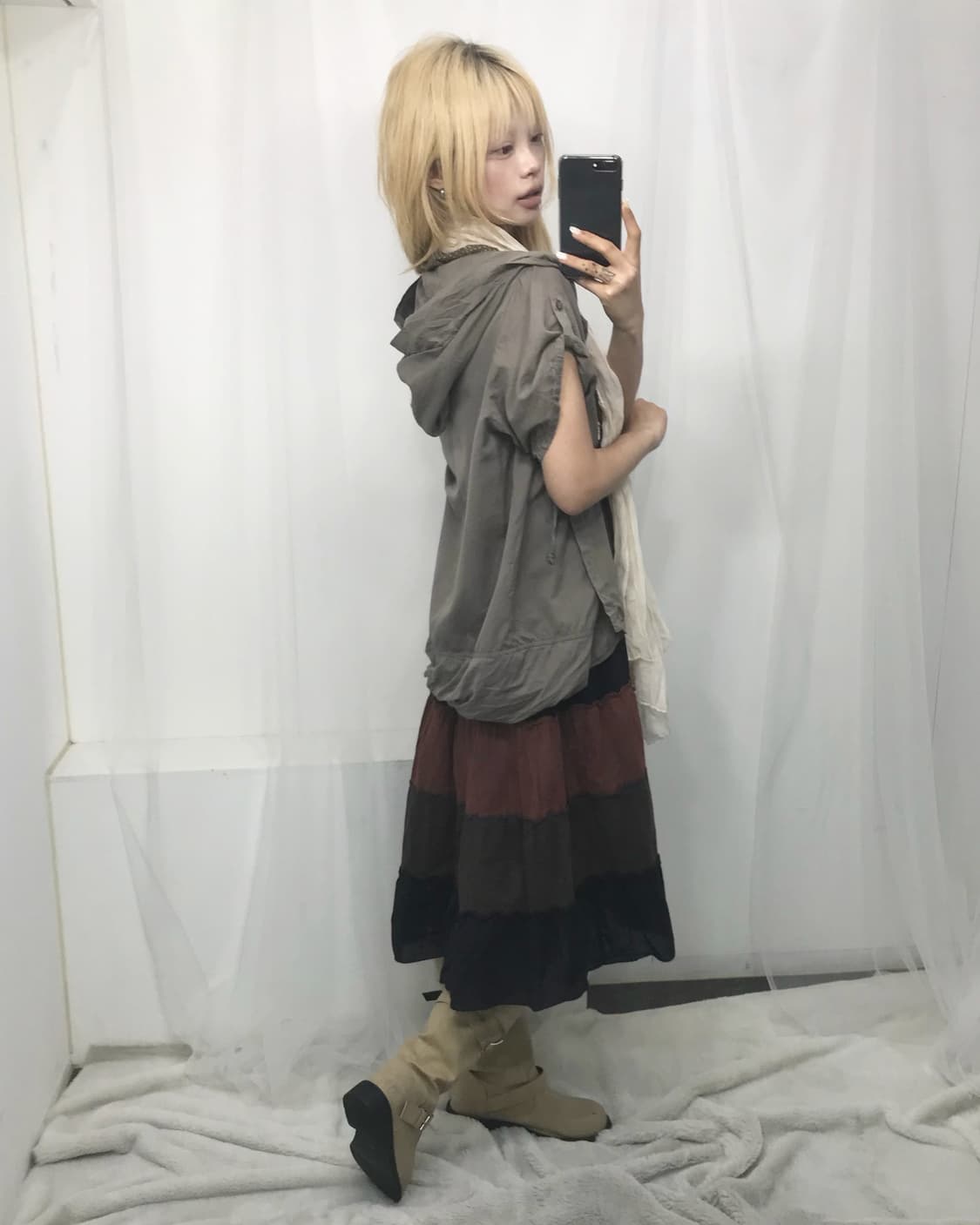 𝜗𝜚모카맛 플라워 크로셰 하구미 코디set 𝜗𝜚 상품이미지3