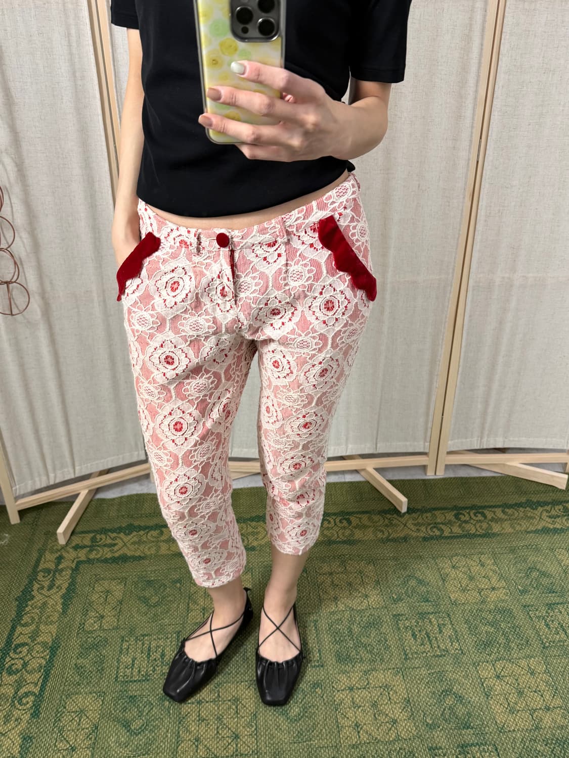 Franche Lippee 레이스 7부 팬츠 상품이미지3