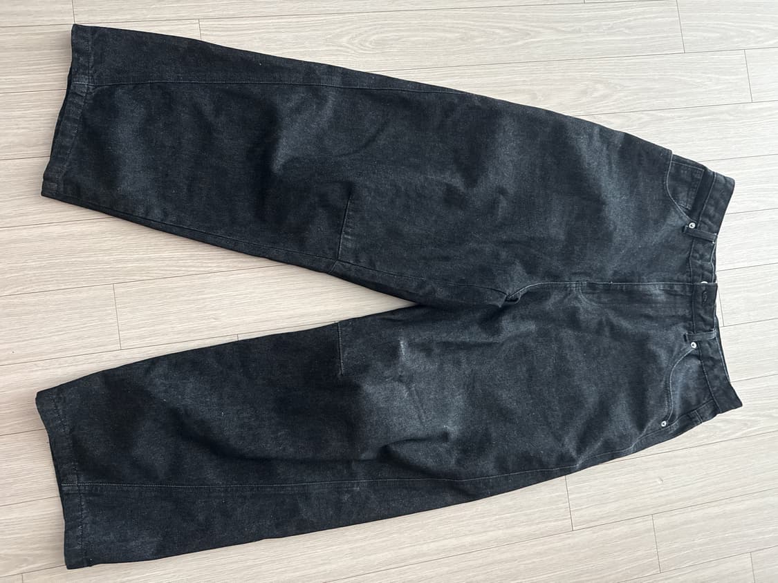 Noremid 블랙 데님 팬츠 사이즈 L 상품이미지2