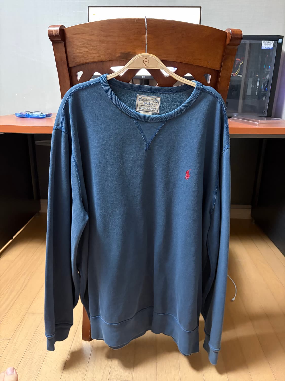 폴로 피그먼트 맨투맨 XL 상품이미지1