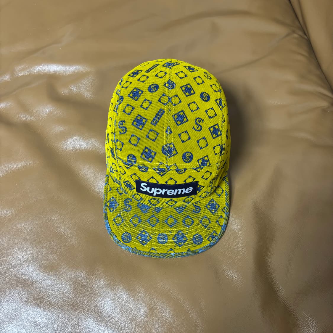 Supreme 슈프림 플록 머스타드 캠프캡 모자 (Mustard) 상품이미지5